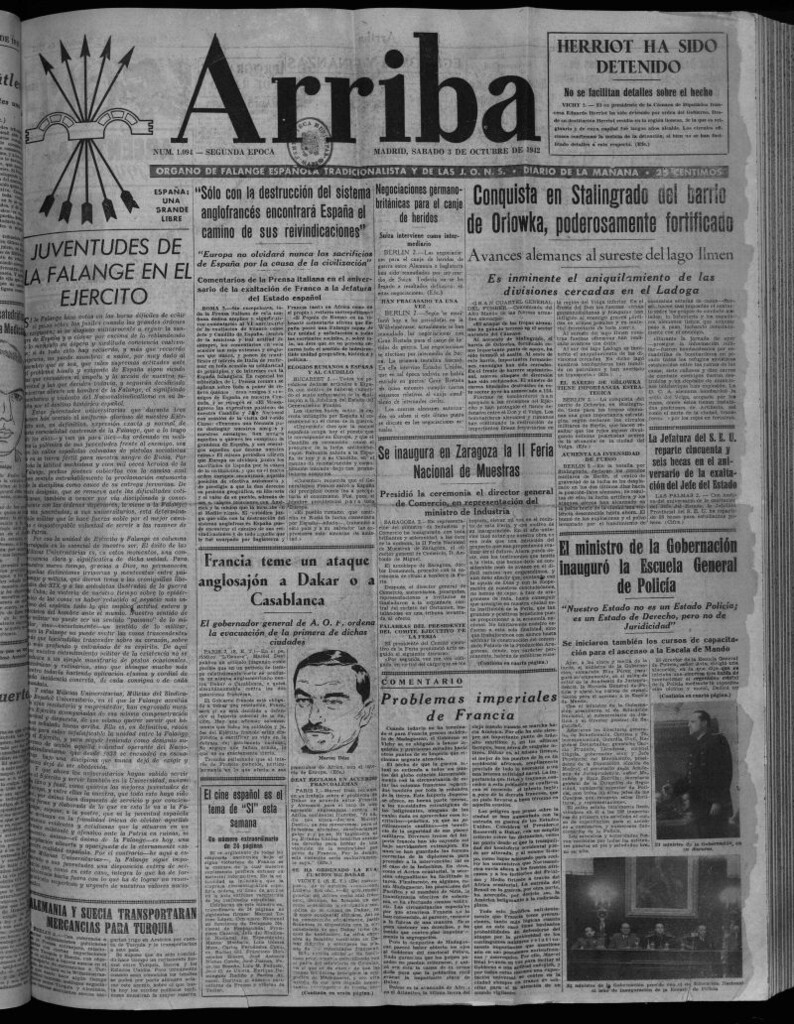 Miniatura de Arriba del 3 de octubre de 1942
