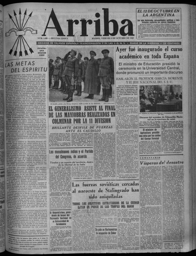 Miniatura de Arriba del 9 de octubre de 1942
