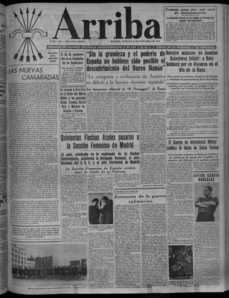 Miniatura de Arriba del 16 de octubre de 1942