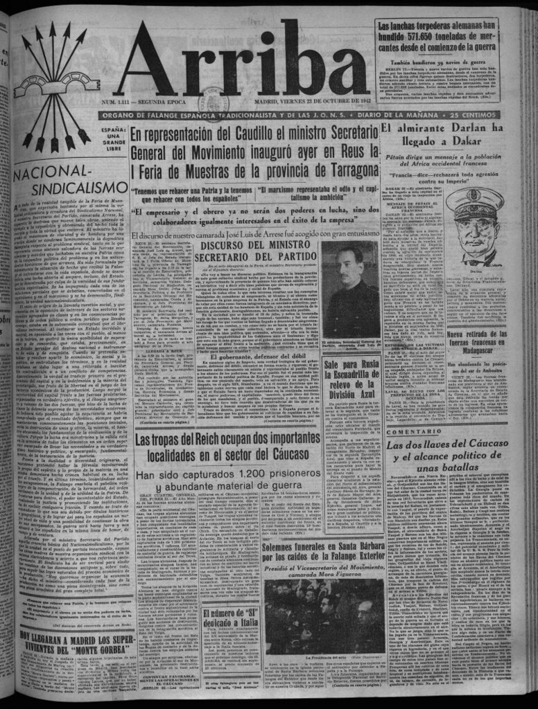 Miniatura de Arriba del 23 de octubre de 1942