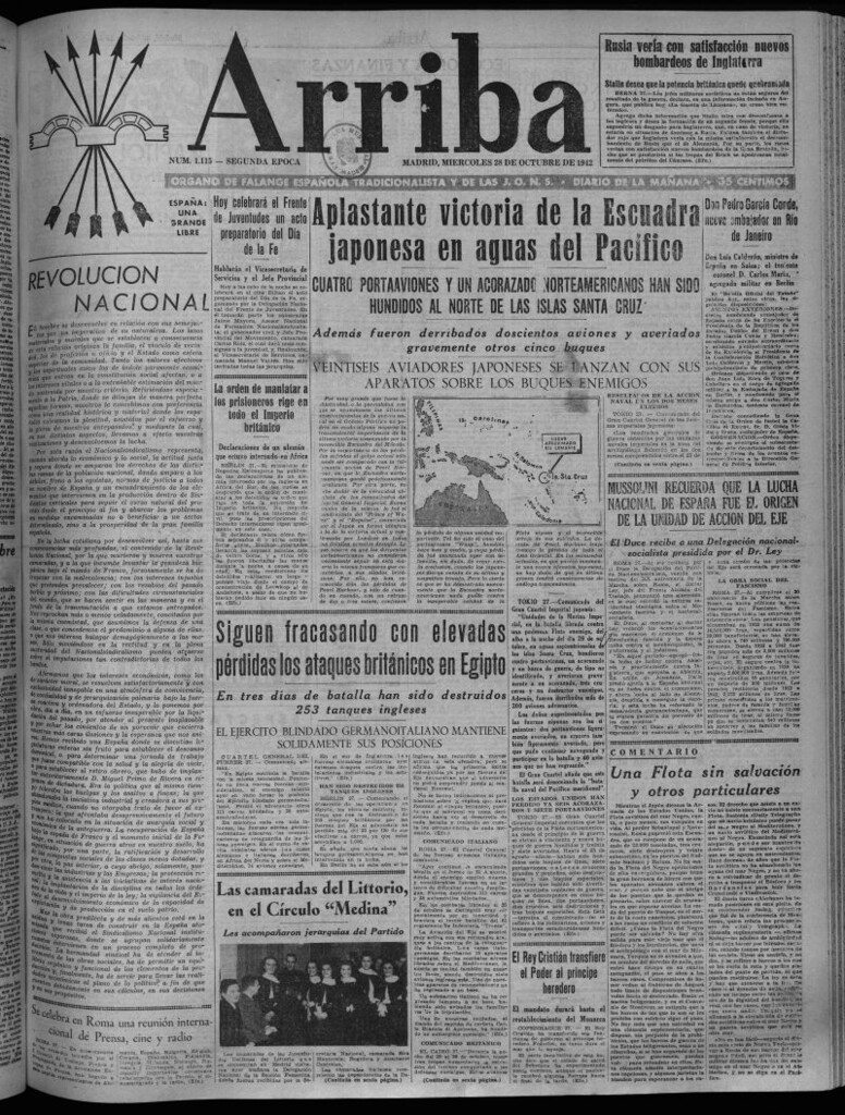 Miniatura de Arriba del 28 de octubre de 1942