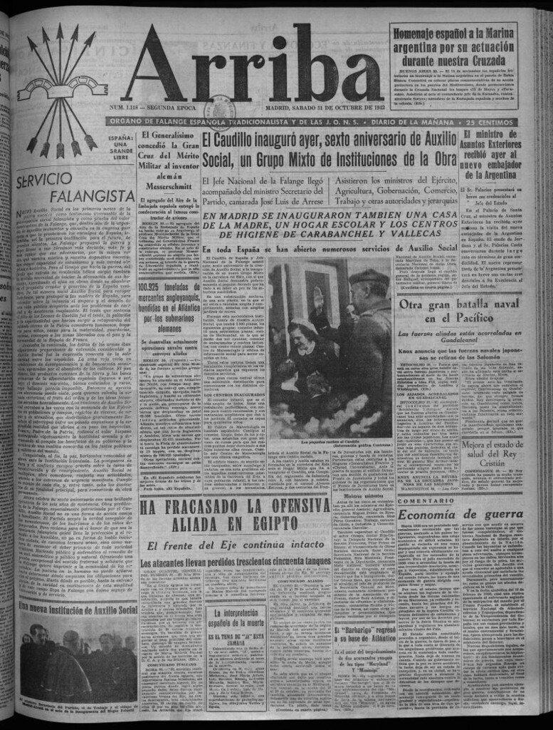 Miniatura de Arriba del 31 de octubre de 1942
