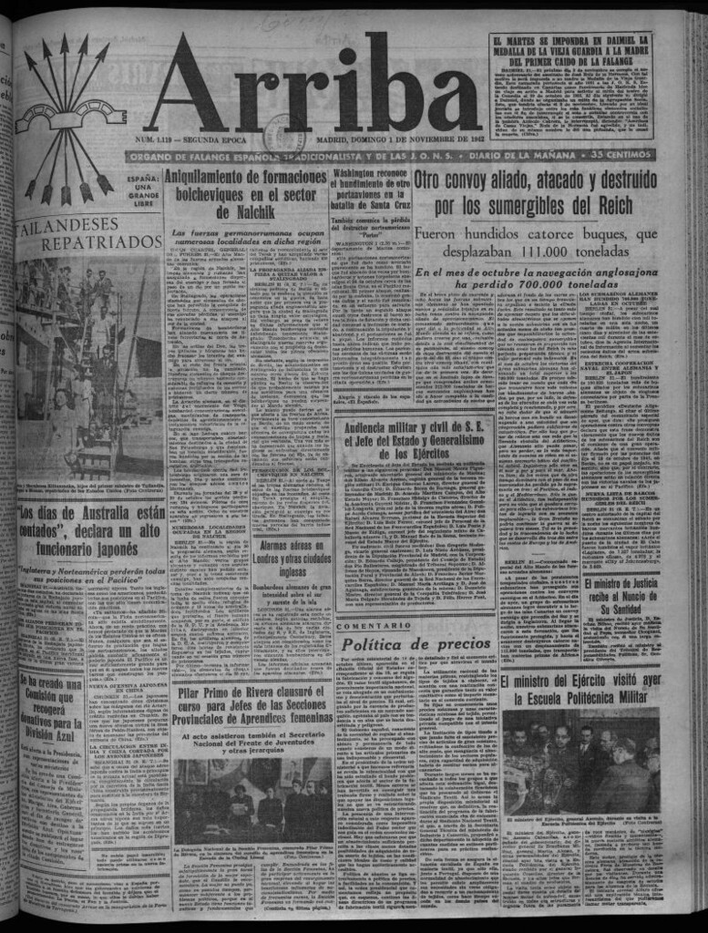 Miniatura de Arriba del 1 de noviembre de 1942