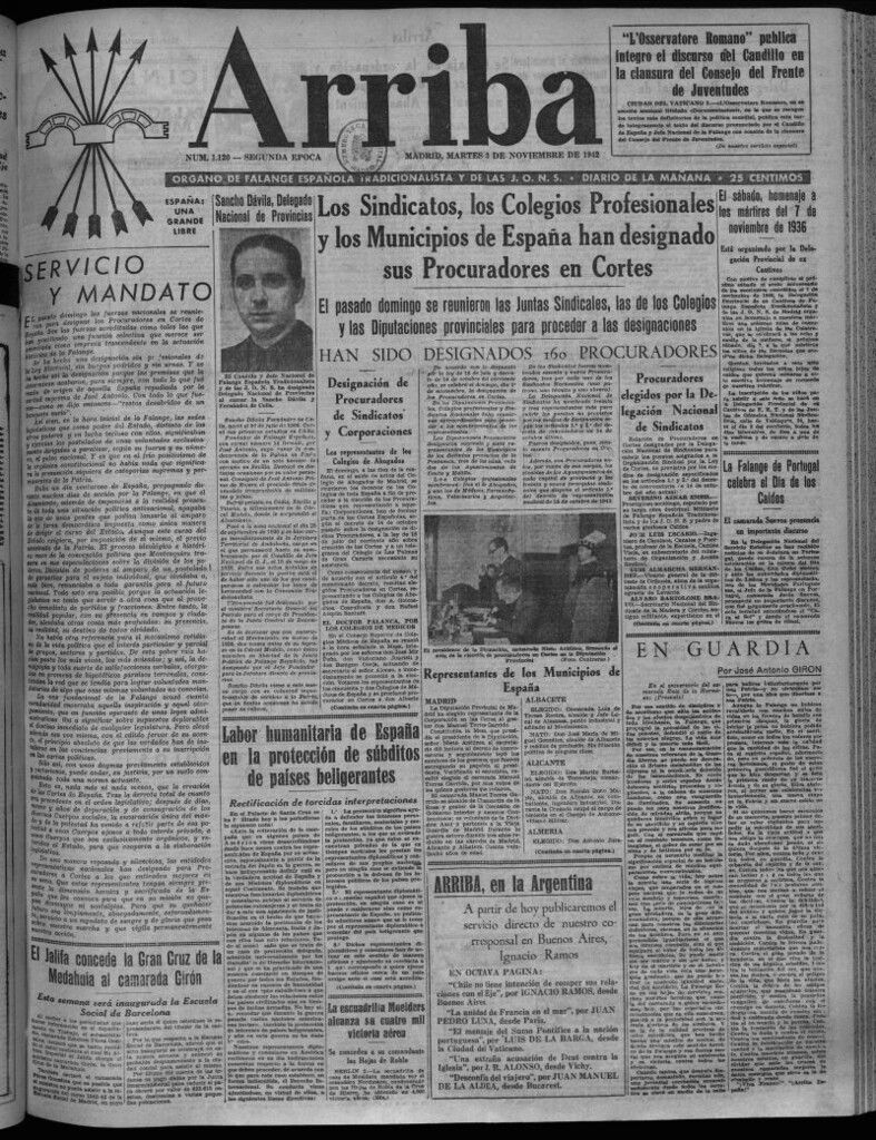 Miniatura de Arriba del 3 de noviembre de 1942