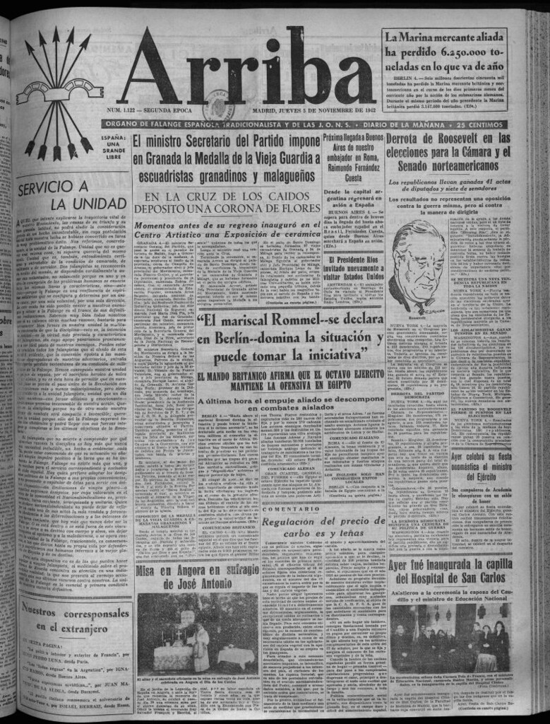Miniatura de Arriba del 5 de noviembre de 1942