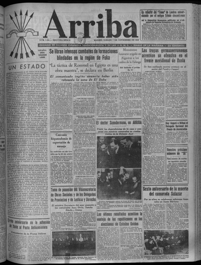 Miniatura de Arriba del 7 de noviembre de 1942
