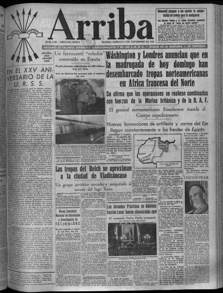 Miniatura de Arriba del 8 de noviembre de 1942