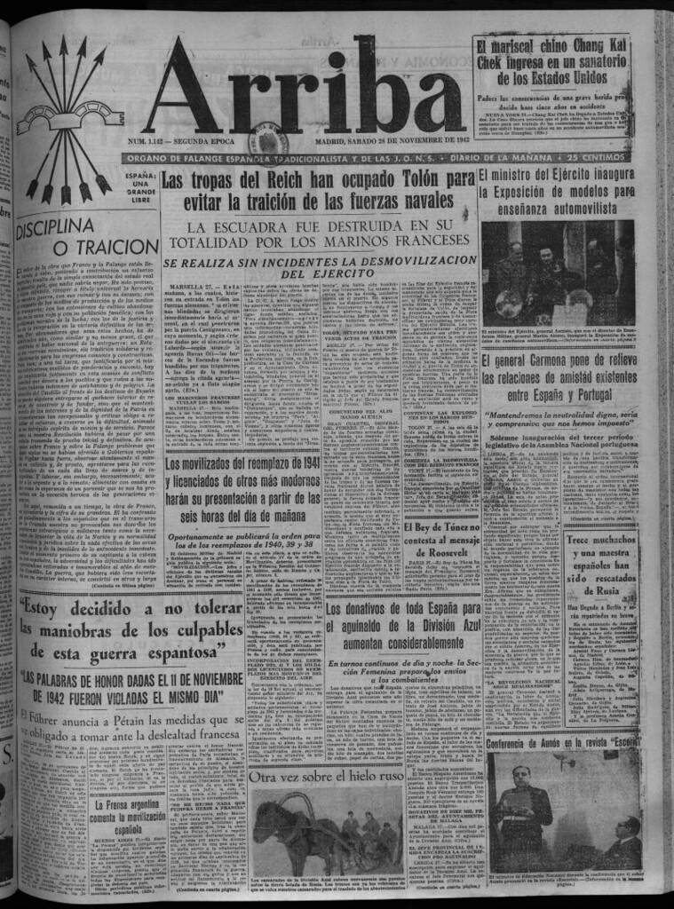 Miniatura de Arriba del 28 de noviembre de 1942