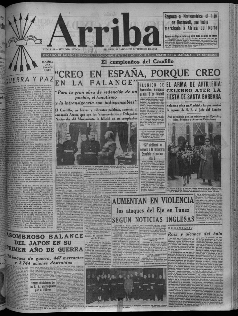 Miniatura de Arriba del 5 de diciembre de 1942