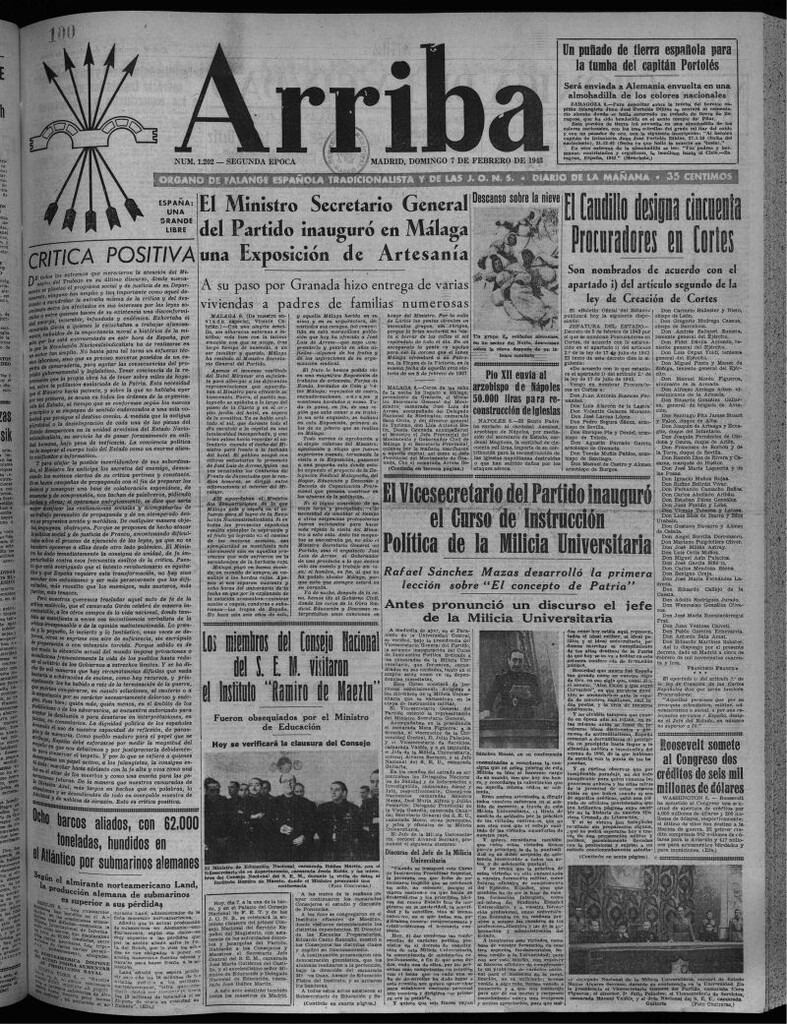 Miniatura de Arriba del 7 de febrero de 1943