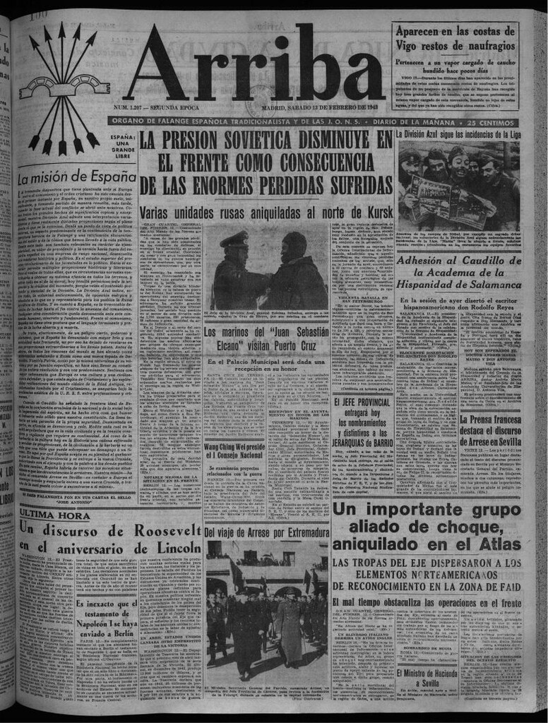 Miniatura de Arriba del 13 de febrero de 1943