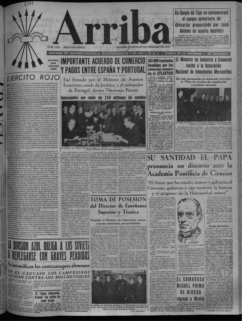 Miniatura de Arriba del 23 de febrero de 1943