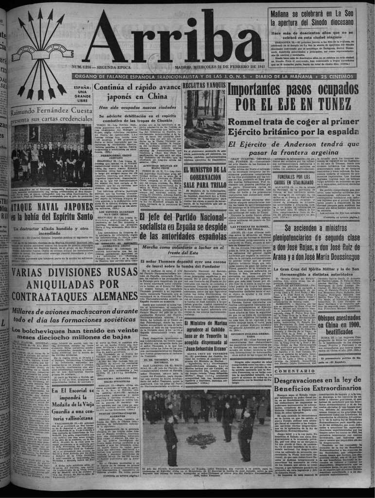 Miniatura de Arriba del 24 de febrero de 1943