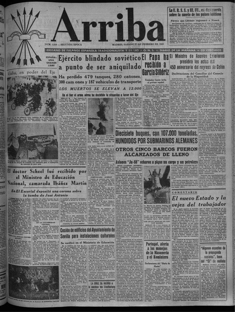 Miniatura de Arriba del 27 de febrero de 1943