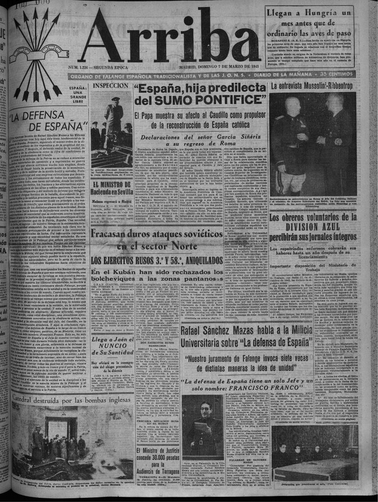 Miniatura de Arriba del 7 de marzo de 1943