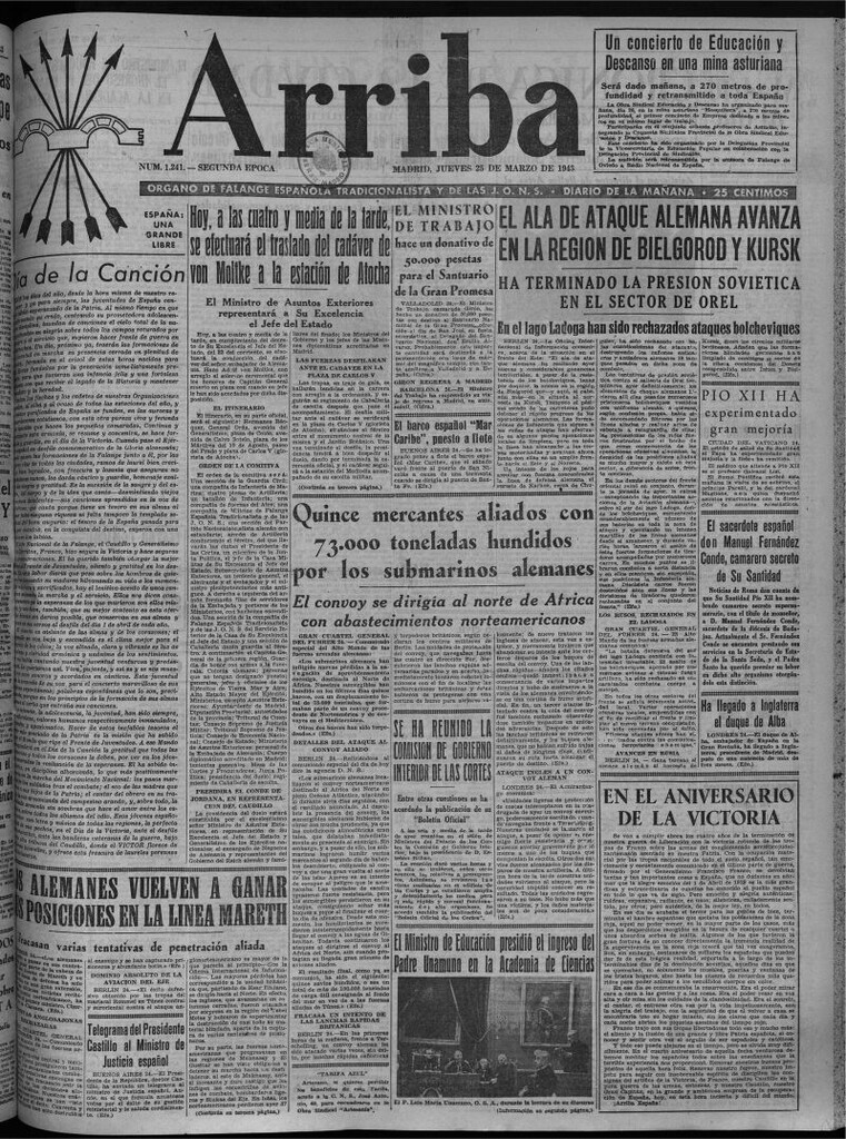 Miniatura de Arriba del 25 de marzo de 1943