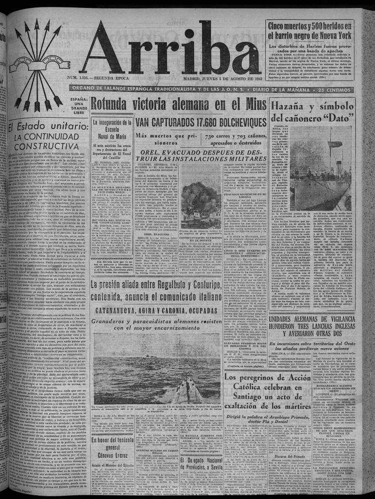 Miniatura de Arriba del 5 de agosto de 1943