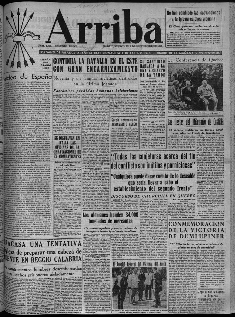Miniatura de Arriba del 1 de septiembre de 1943