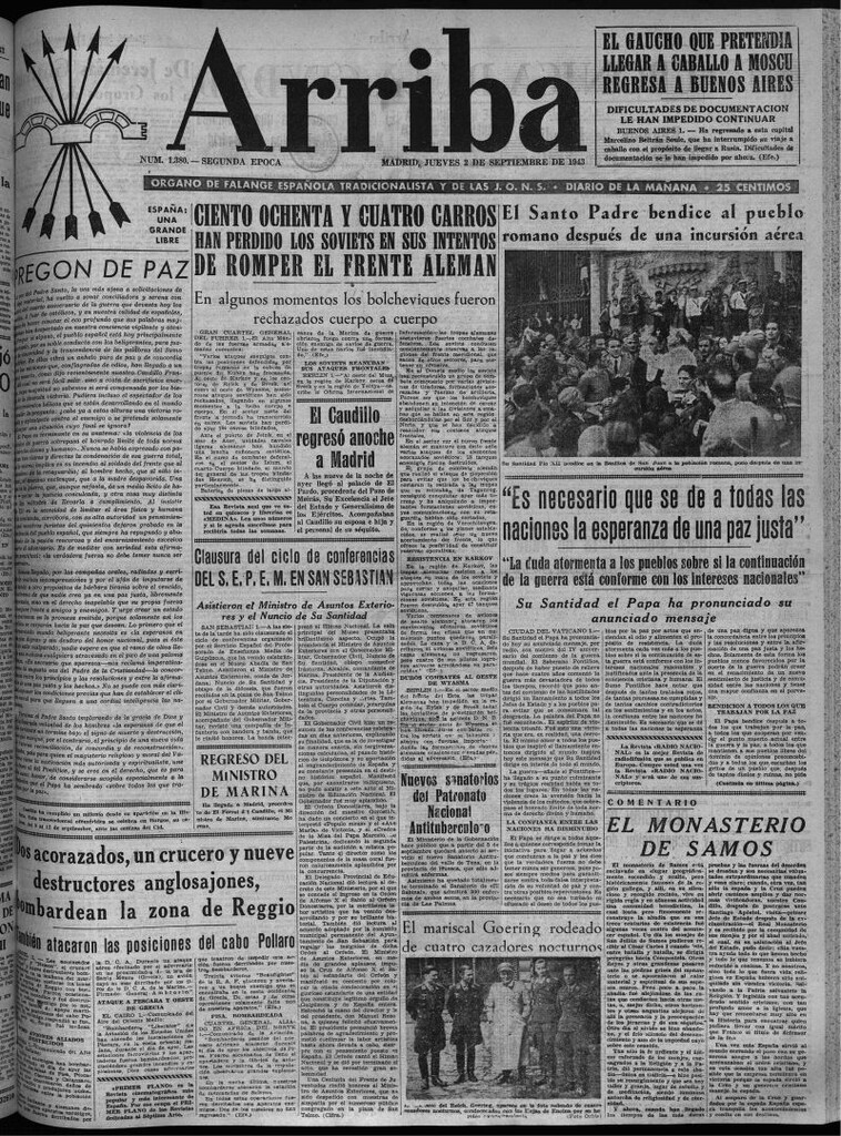 Miniatura de Arriba del 2 de septiembre de 1943