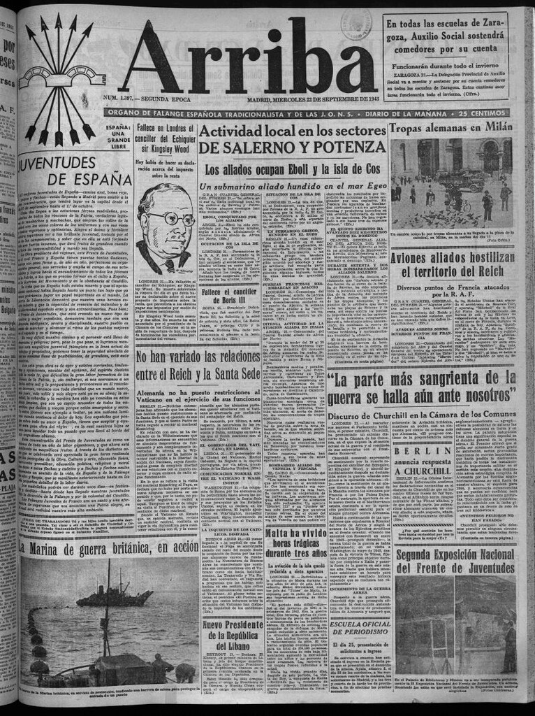 Miniatura de Arriba del 22 de septiembre de 1943