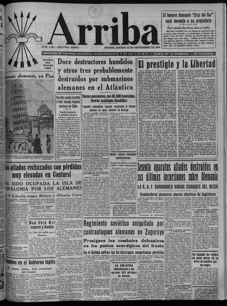 Miniatura de Arriba del 25 de septiembre de 1943