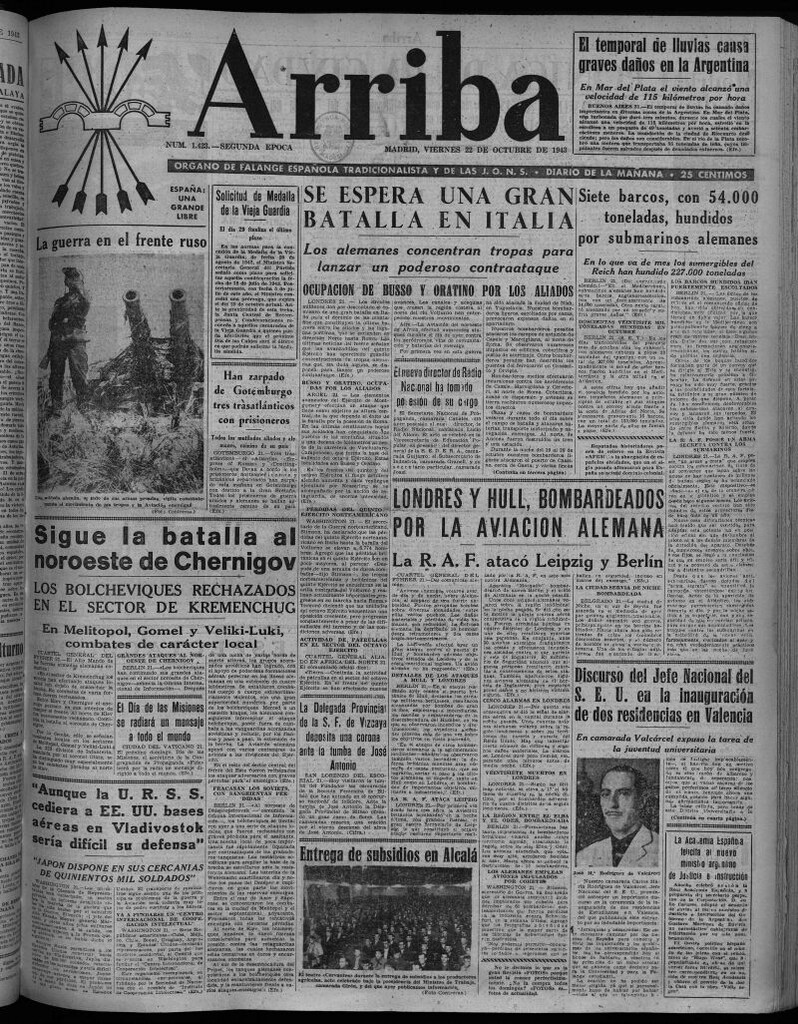 Miniatura de Arriba del 22 de octubre de 1943