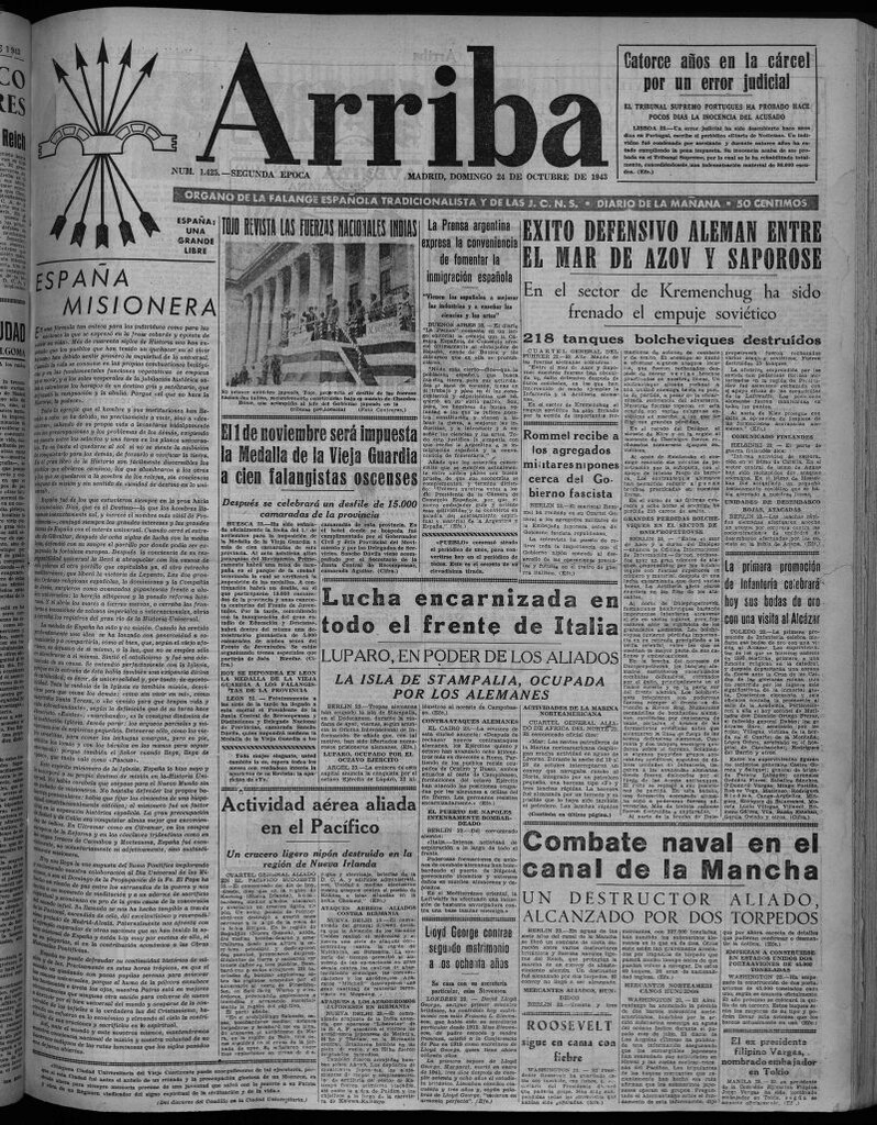 Miniatura de Arriba del 24 de octubre de 1943