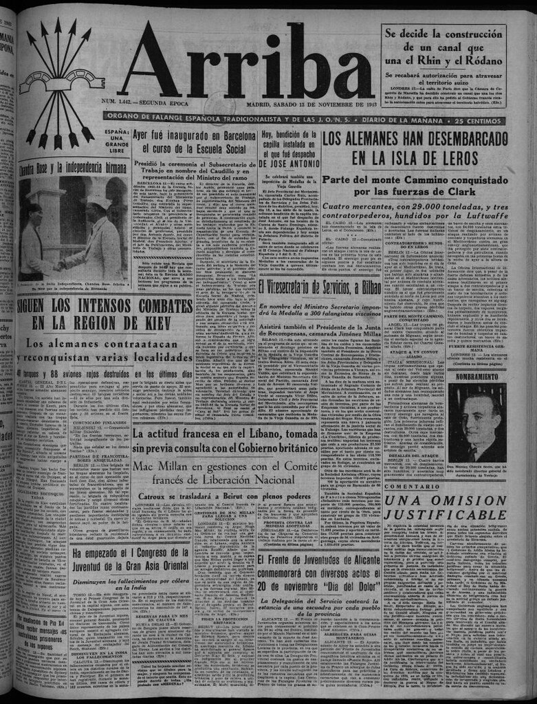 Miniatura de Arriba del 13 de noviembre de 1943