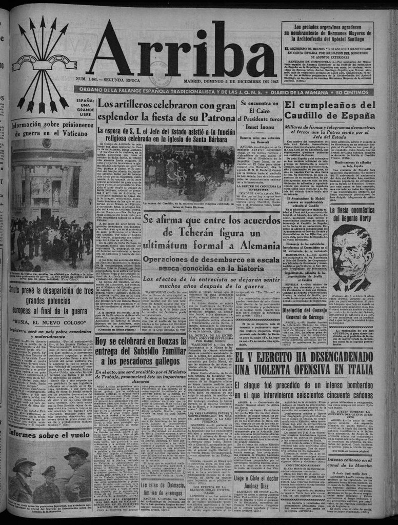 Miniatura de Arriba del 5 de diciembre de 1943