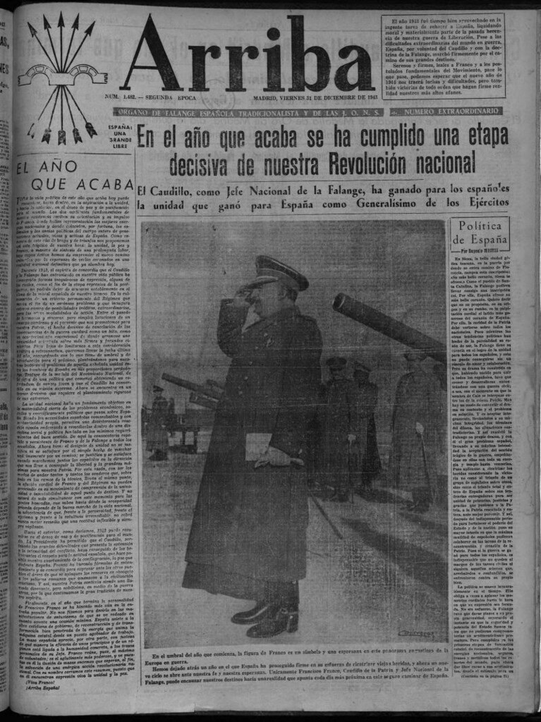 Miniatura de Arriba del 31 de diciembre de 1943, número extraordinario