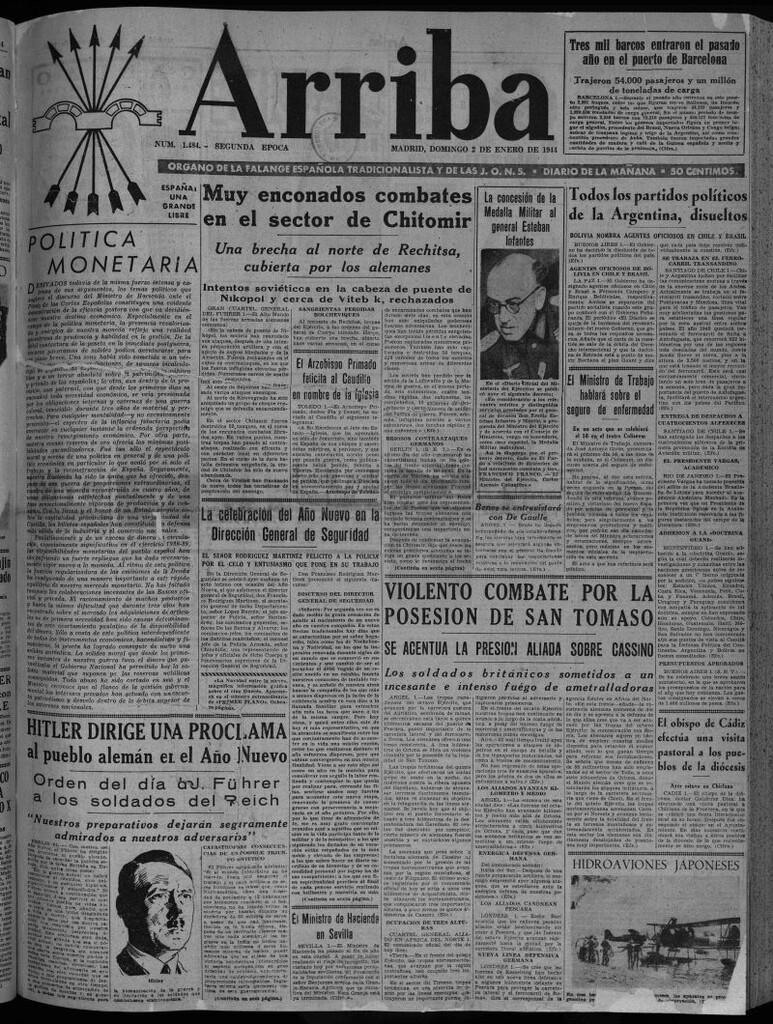 Miniatura de Arriba del 2 de enero de 1944