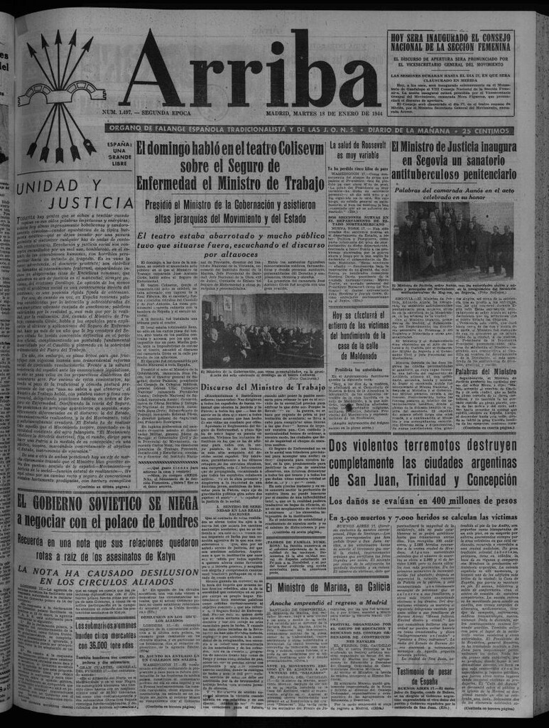 Miniatura de Arriba del 18 de enero de 1944