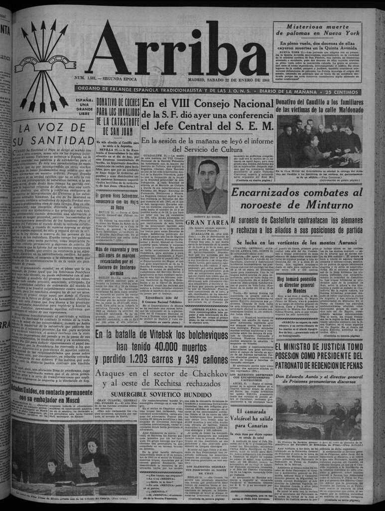 Miniatura de Arriba del 22 de enero de 1944