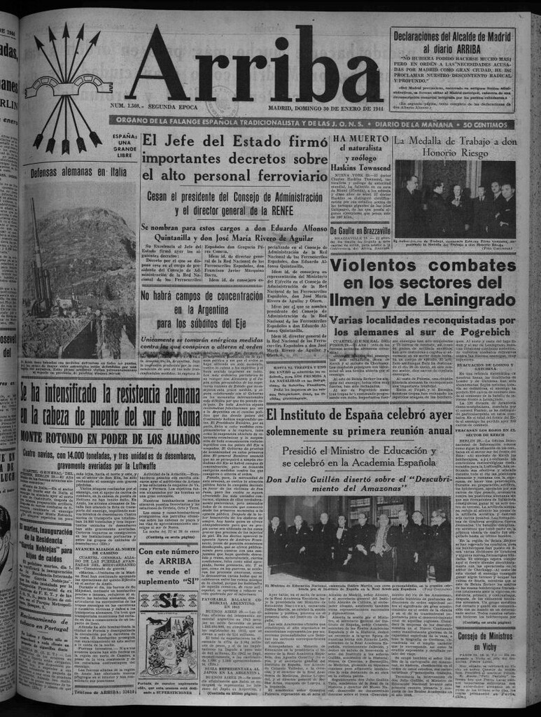 Miniatura de Arriba del 30 de enero de 1944