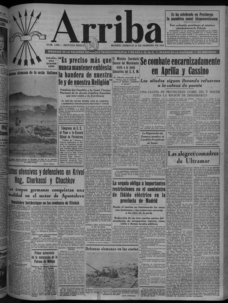Miniatura de Arriba del 13 de febrero de 1944