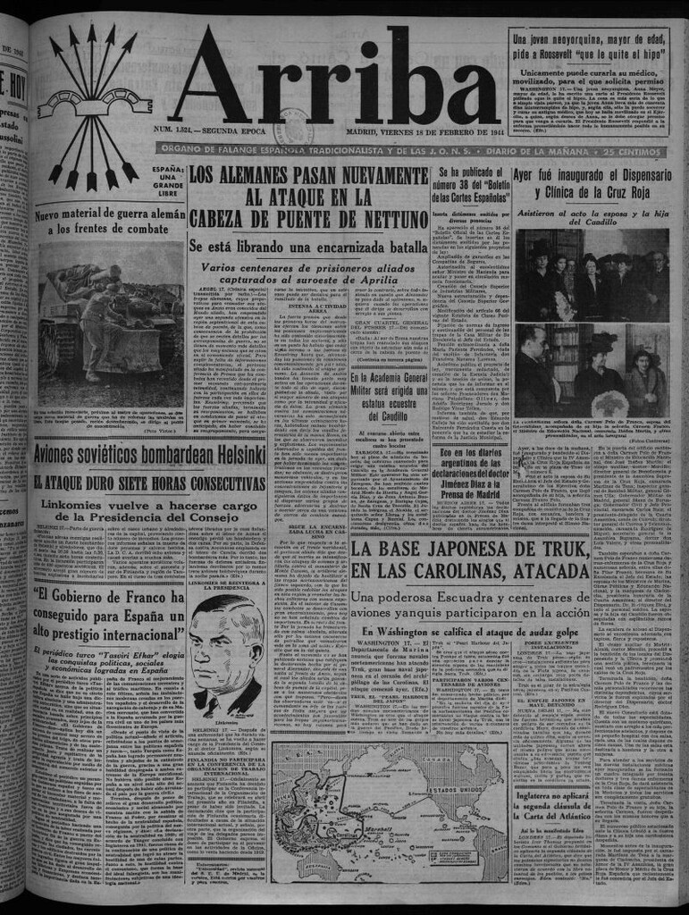 Miniatura de Arriba del 18 de febrero de 1944