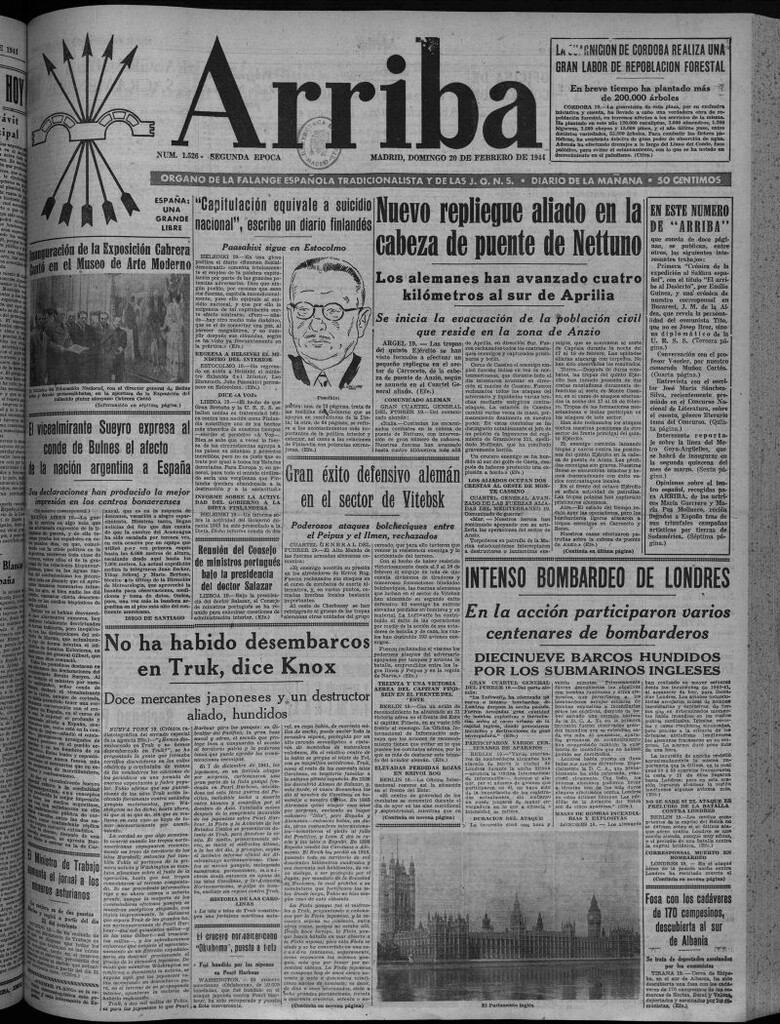 Miniatura de Arriba del 20 de febrero de 1944