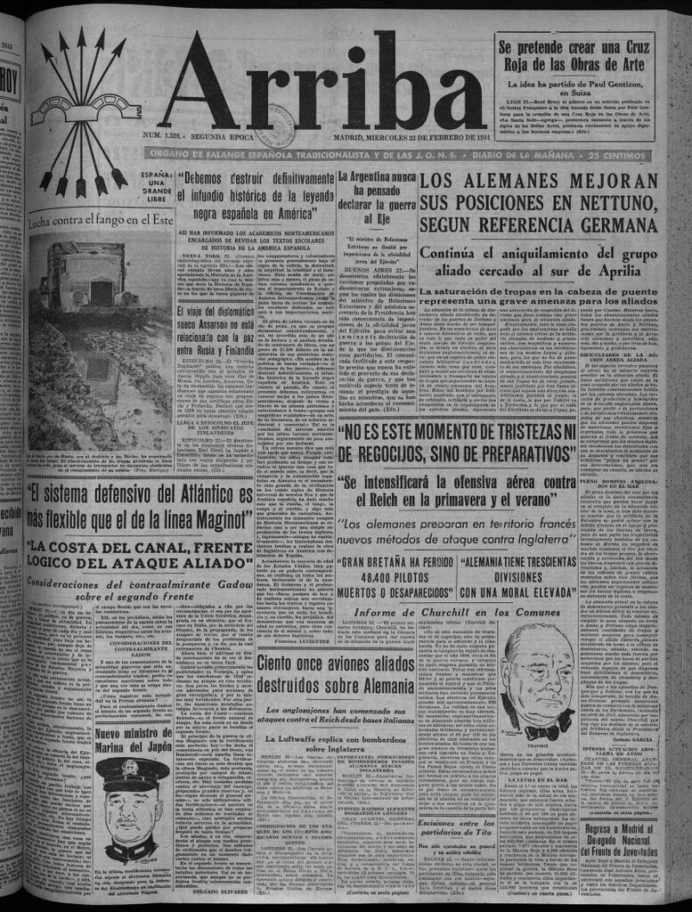 Miniatura de Arriba del 23 de febrero de 1944