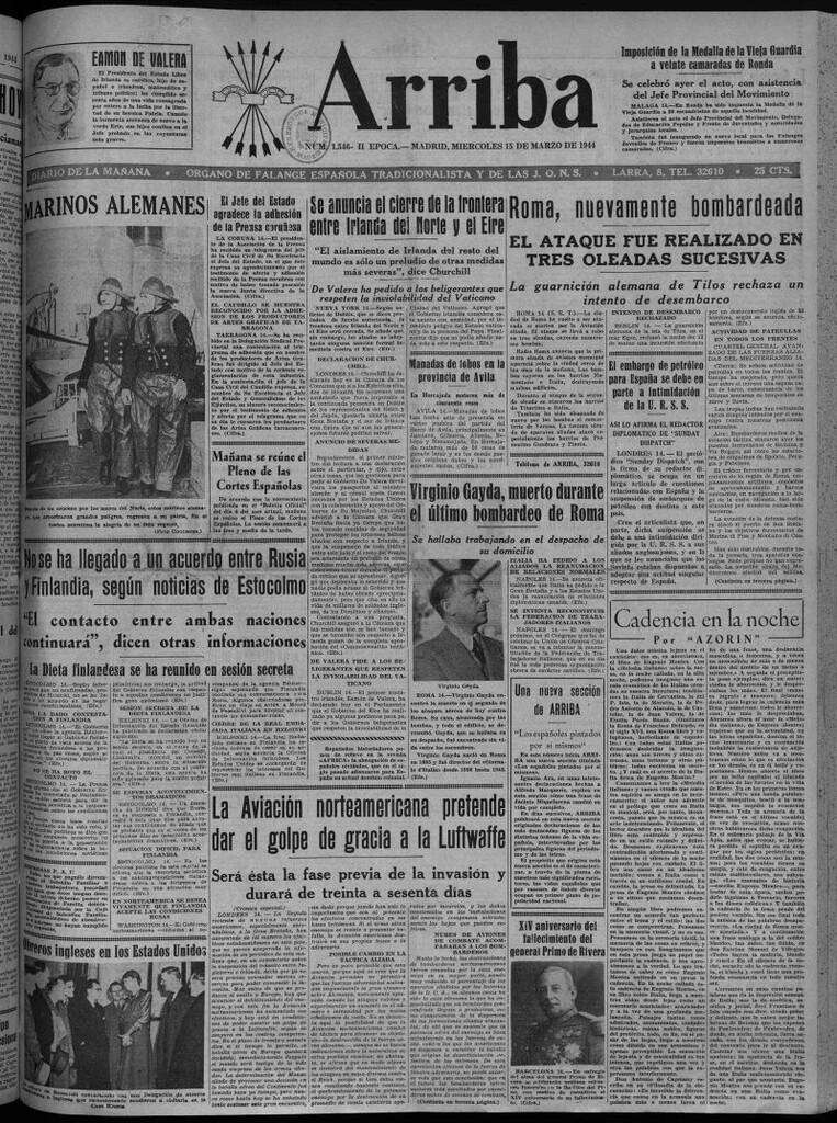 Miniatura de Arriba del 15 de marzo de 1944