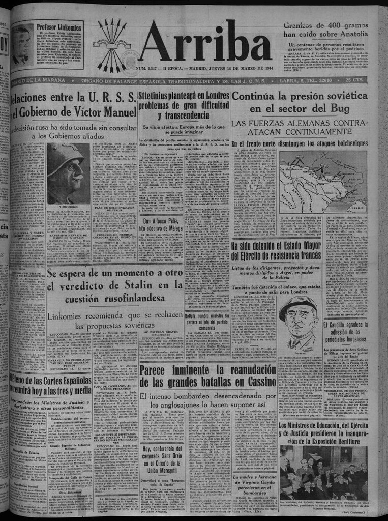 Miniatura de Arriba del 16 de marzo de 1944