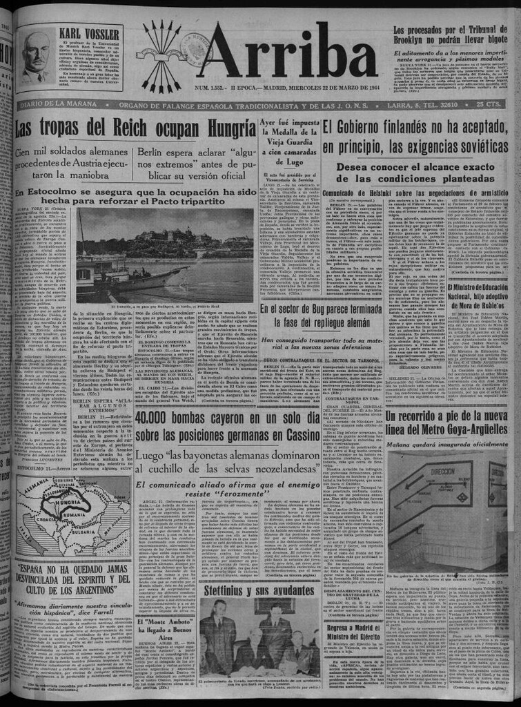 Miniatura de Arriba del 22 de marzo de 1944