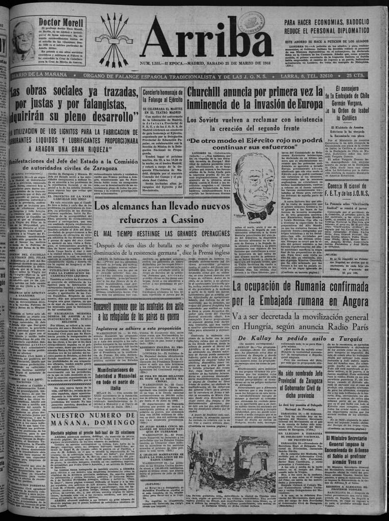 Miniatura de Arriba del 25 de marzo de 1944