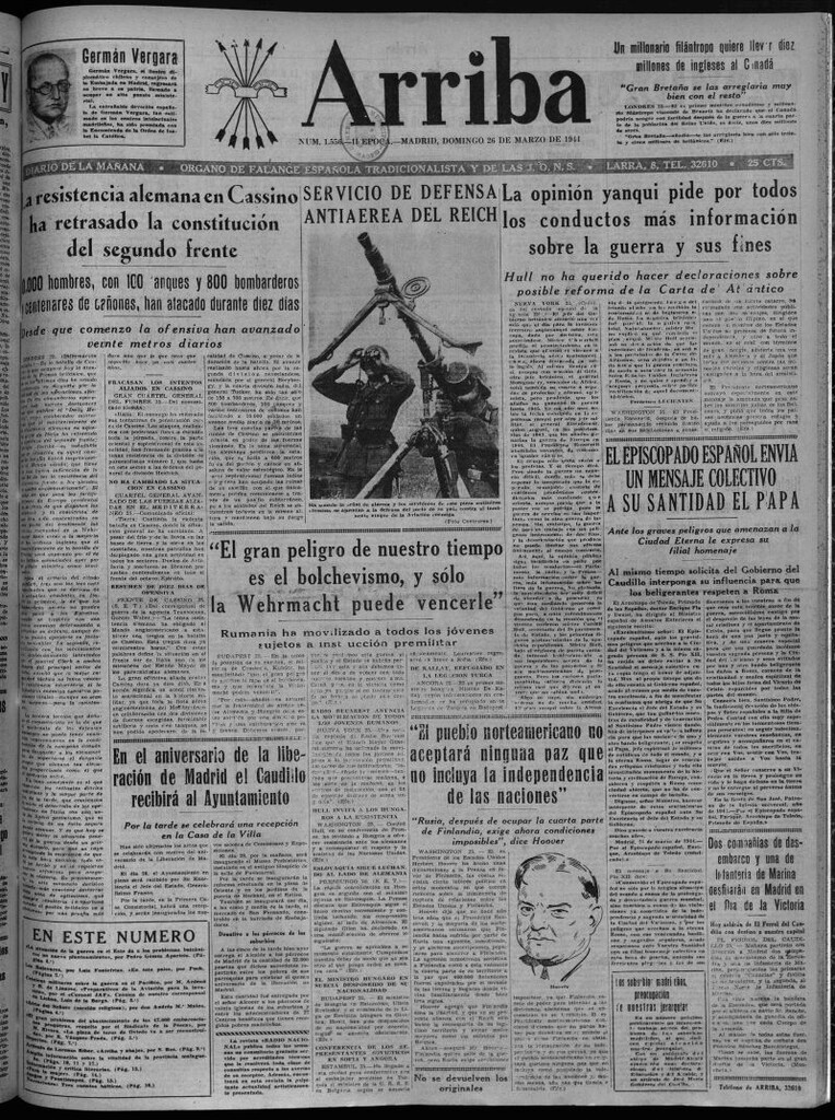 Miniatura de Arriba del 26 de marzo de 1944