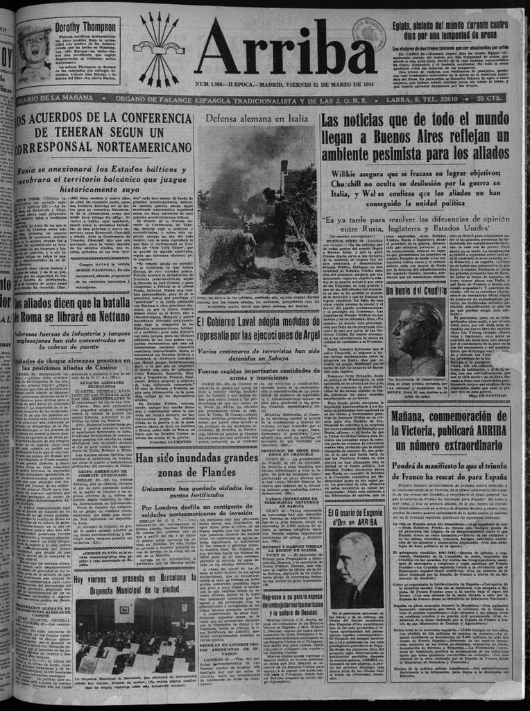 Miniatura de Arriba del 31 de marzo de 1944