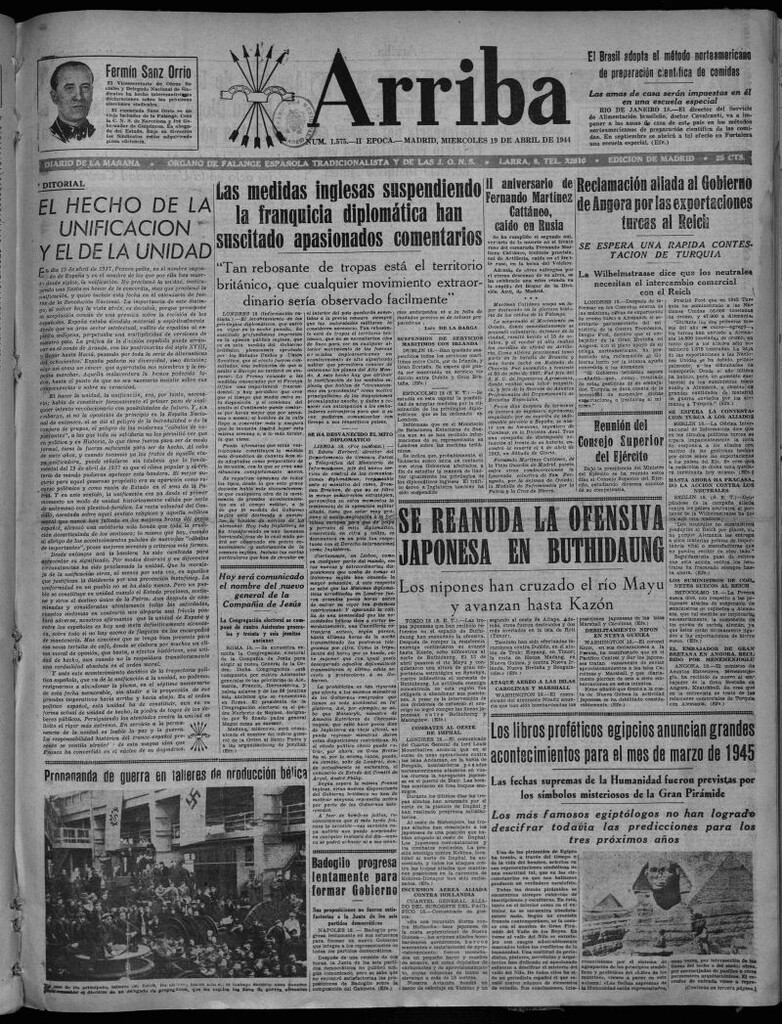 Miniatura de Arriba del 19 de abril de 1944