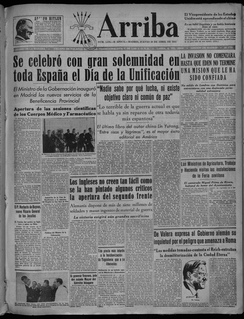 Miniatura de Arriba del 20 de abril de 1944