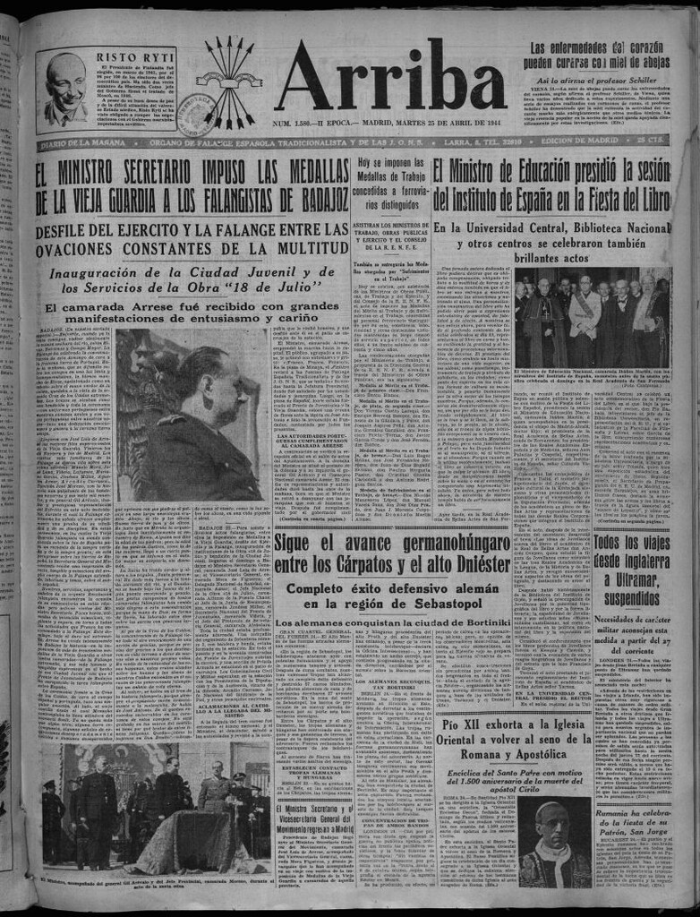 Miniatura de Arriba del 25 de abril de 1944