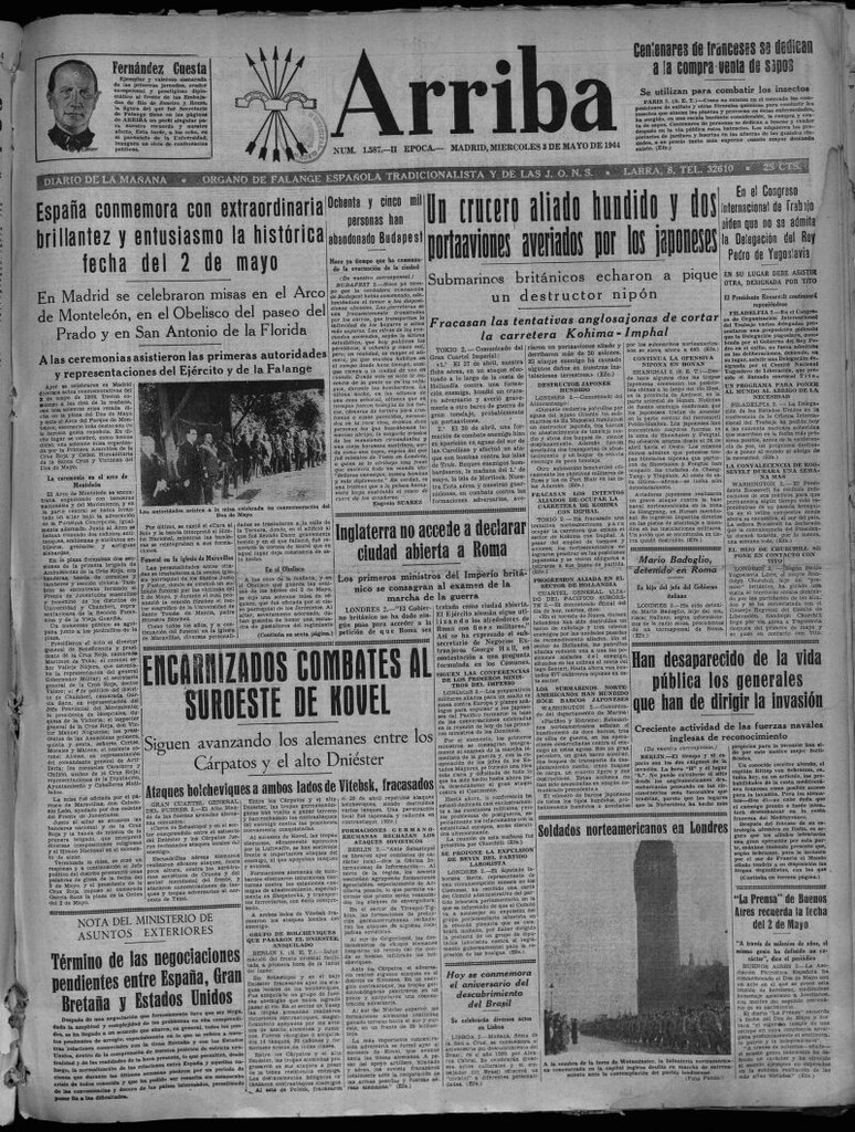 Miniatura de Arriba del 3 de mayo de 1944