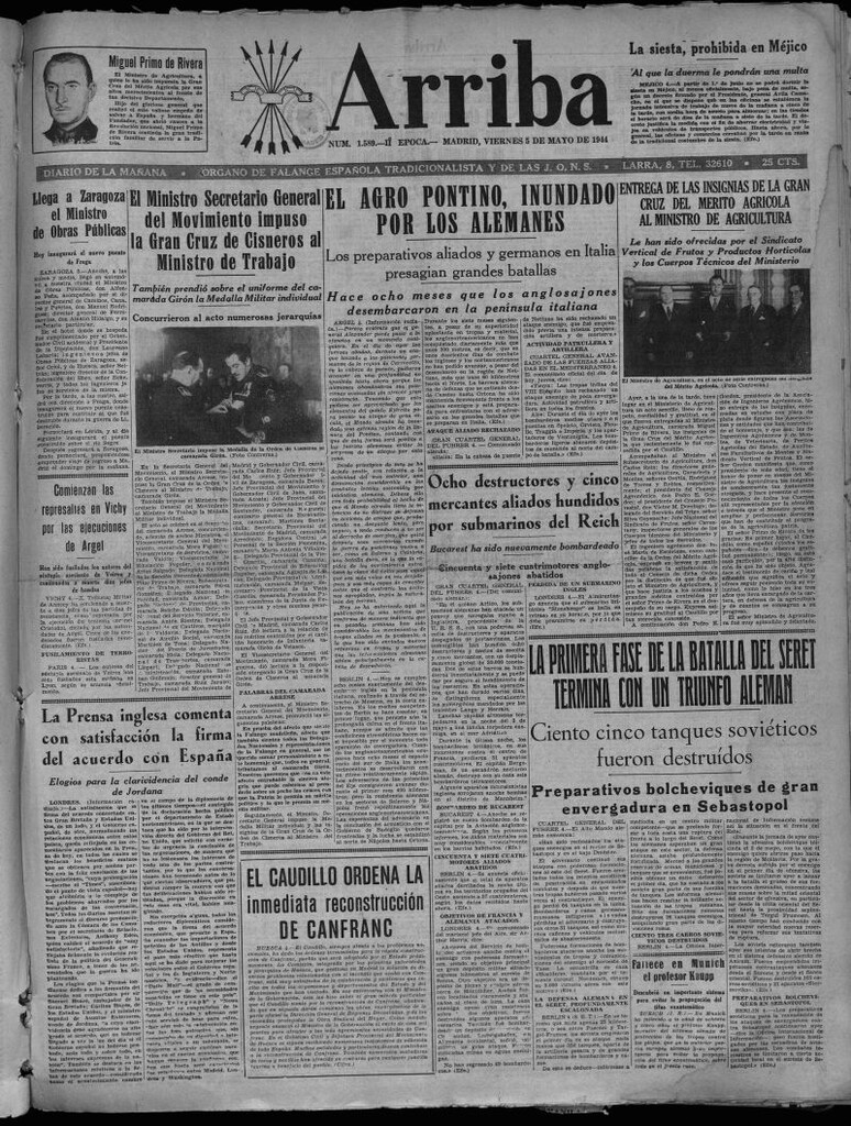 Miniatura de Arriba del 5 de mayo de 1944