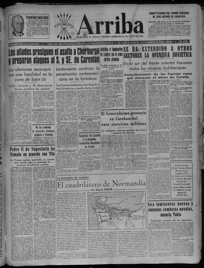 Miniatura de Arriba del 25 de junio de 1944